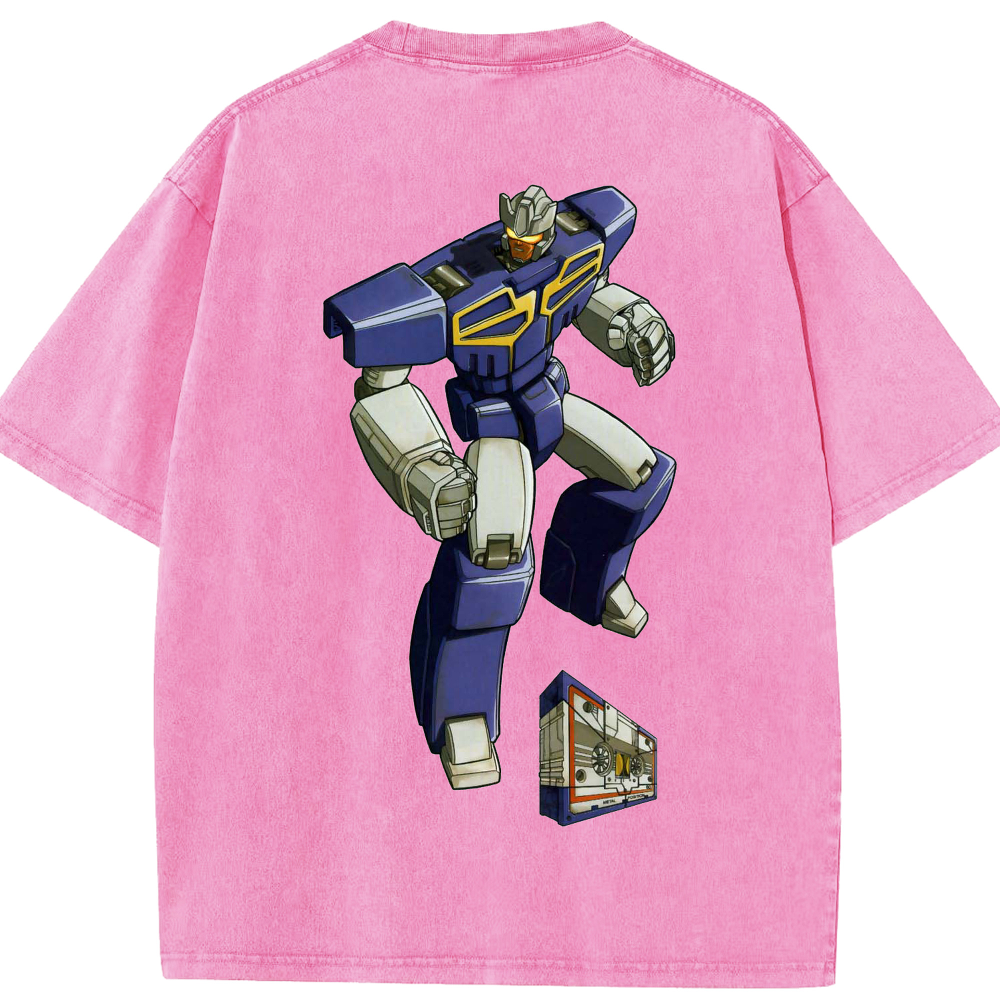 （画像用）  綿100% ヴィンテージ風 半袖Tシャツ（背面プリント）